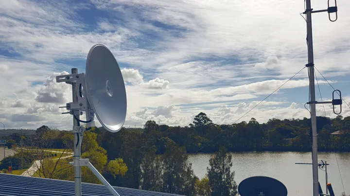 Fixed wireless installation Ubiquiti point to point