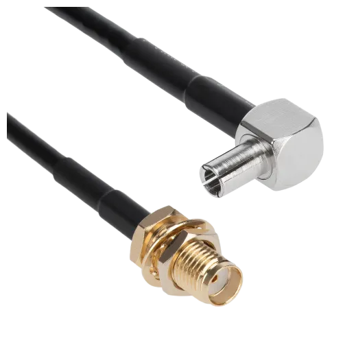 PTL-100 Patch Cable TS9 to SMA Female, 18cm - Main Image (106-CA-P100-TS9SA2.018)