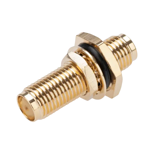 RF Adapter SMA Female to SMA Female, Bulkhead Mount - Main Image (106-AD-SA2SA2-BRM)