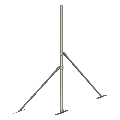 APAC GC48 collared roof mount 50mm pole 40NB galvanised steel heavy duty