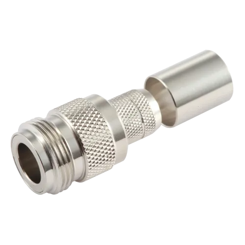 N Female Connector for L-400 Coaxial Cable - Main Image (106-N2-C-L40)
