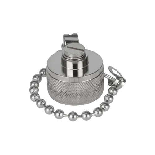 Dust Cap N Male, with Chain - View 2 (106-CAP-N1)