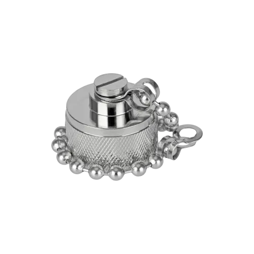 Dust Cap N Male, with Chain - View 3 (106-CAP-N1)