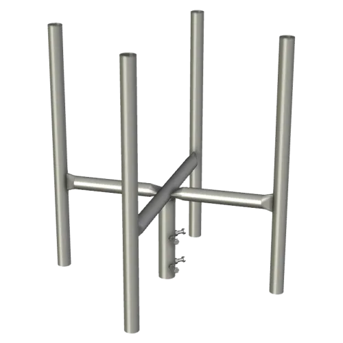 APAC GC48 Series Galvanised Steel Headframe, 4 Sector - Main Image (100-AP-GC48-HF4)