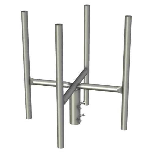 APAC GC76 Series Galvanised Steel Headframe, 4-Sector - Main Image (100-AP-GC76-HF4)