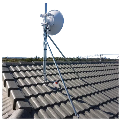 APAC GC48T Collared Tile Roof Mast 48mm Pole - View 2 (100-AP-RM-GC48T-2)