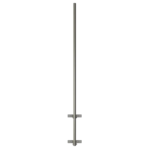 APAC GM76W Galvanised Steel Wall Mount Mast, 76 mm Pole, 2m - View 2 (100-AP-WM-GM76W-2)