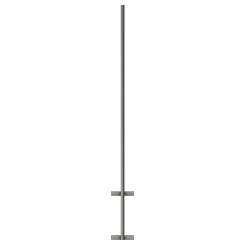 APAC GM76W Galvanised Steel Wall Mount Mast, 76 mm Pole, 2m - View 3 (100-AP-WM-GM76W-2)