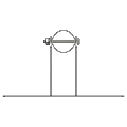 APAC GM76W Galvanised Steel Wall Mount Mast, 76 mm Pole, 2m - View 6 (100-AP-WM-GM76W-2)