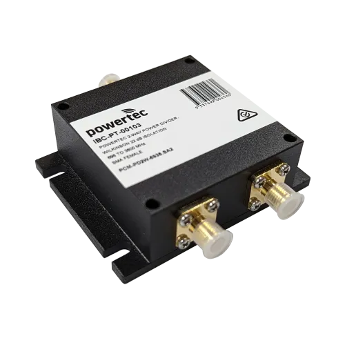 Powertec RF Power Divider 2-Way, 698 to 3800 MHz, SMA Female, Wilkinson - View 3 (106-PCM-PD2-6938.SA2)