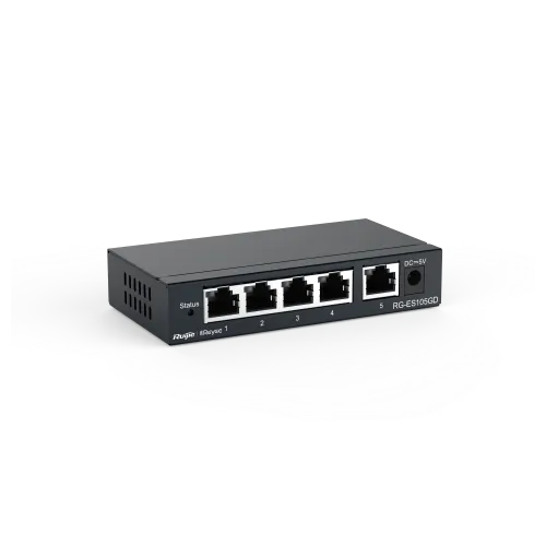 Ruijie Reyee RG-ES105GD 5-Port Gigabit Unmanaged Switch - View 2 (108-RG-ES105GD)