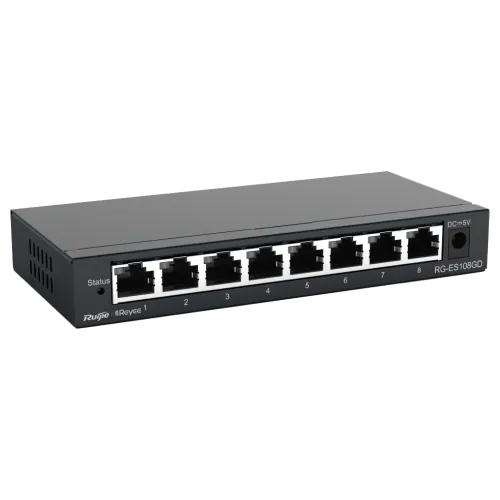 Ruijie Reyee RG-ES108GD 8-Port Gigabit Unmanaged Switch - Main Image (108-RG-ES108GD)