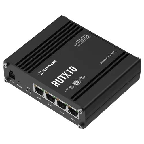 Teltonika RUTX10 Ethernet Router with Dual Band WiFi - Main Image (110-RUTX10)