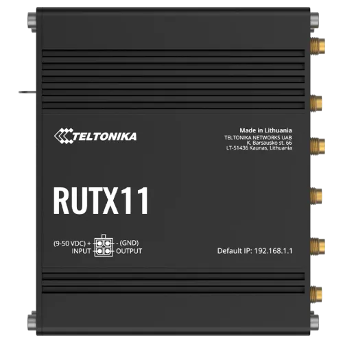 Teltonika RUTX11 4G Cat-6 Router with WiFi, GNSS, Bluetooth - View 2 (110-RUTX11)