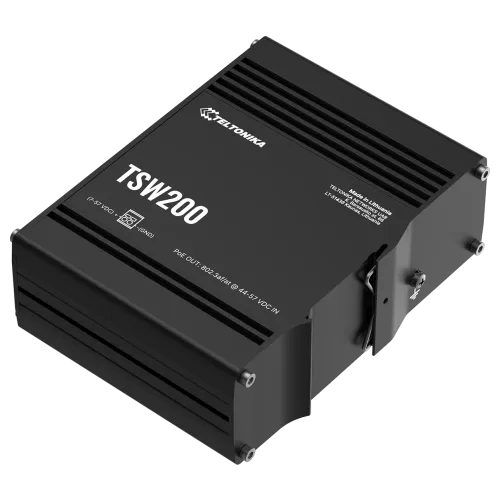 Teltonika TSW200 Industrial Unmanaged PoE+ Switch - View 4 (110-TSW200)