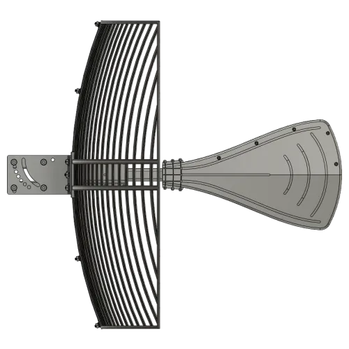 Powertec 4G-5G Wideband Grid Antenna, 698 to 4000 MHz, 4.3-10 Female - View 5 (106-VGR-6940-20.432)