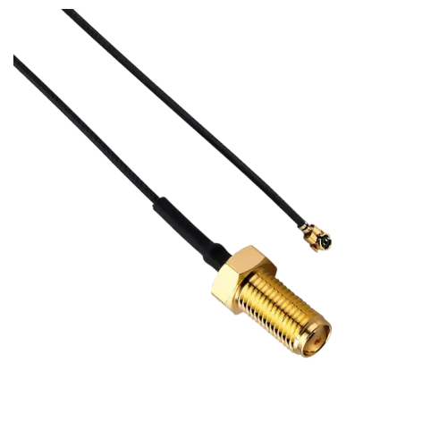 1.37 mm Cable Assembly, U.FL to SMA Female Bulkhead, 14cm - Main Image (106-CA137-UFLSA2BRM.014)