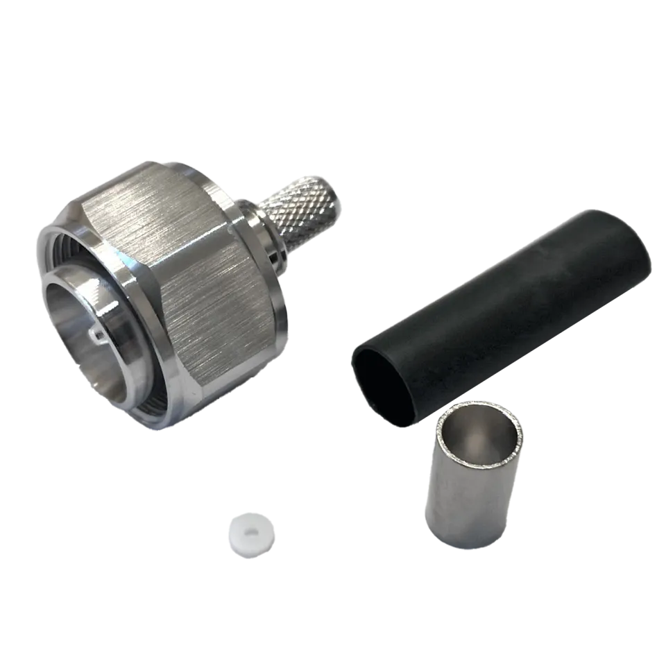 4.3-10 Male Connector for L-240 Coaxial Cable - Main Image (106-431-C-L24)