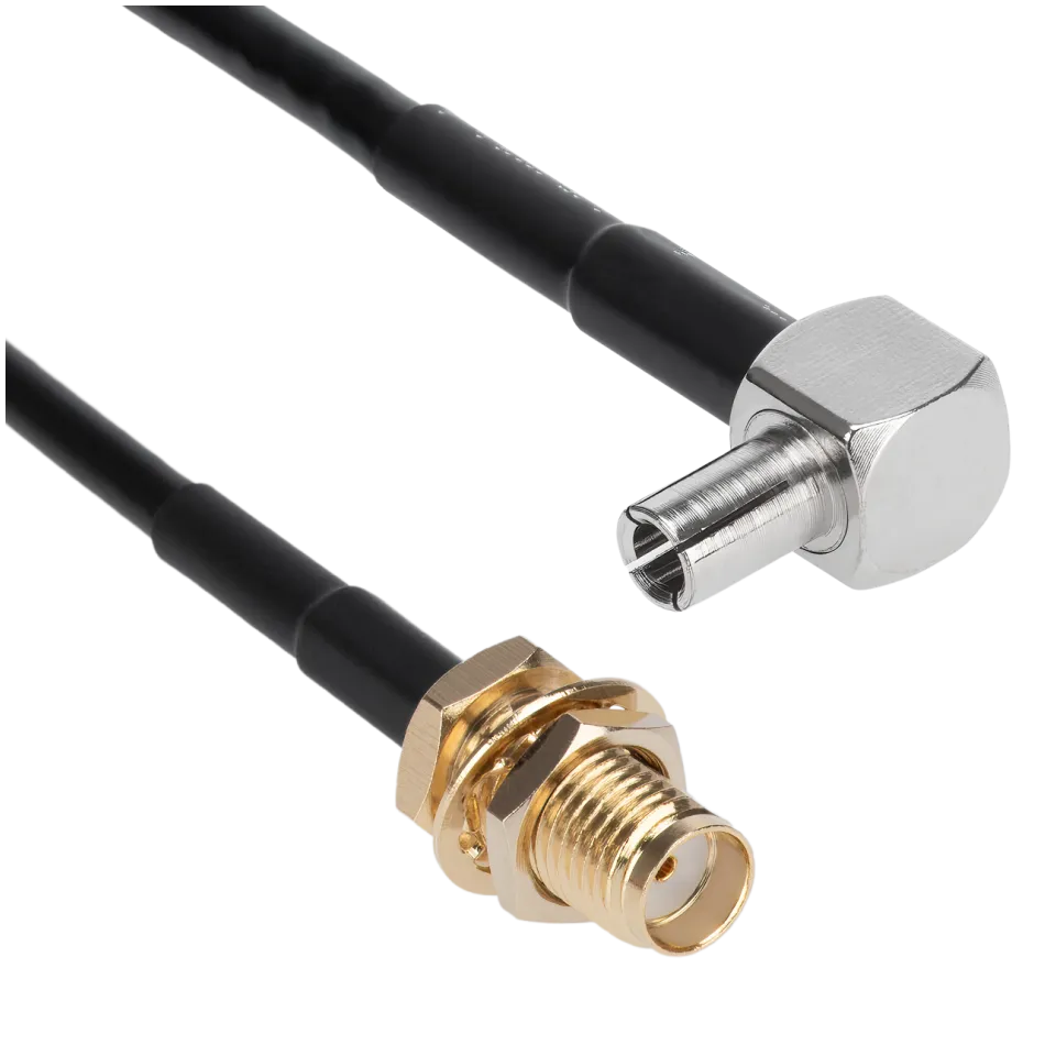 PTL-100 Patch Cable TS9 to SMA Female, 18cm - Main Image (106-CA-P100-TS9SA2.018)