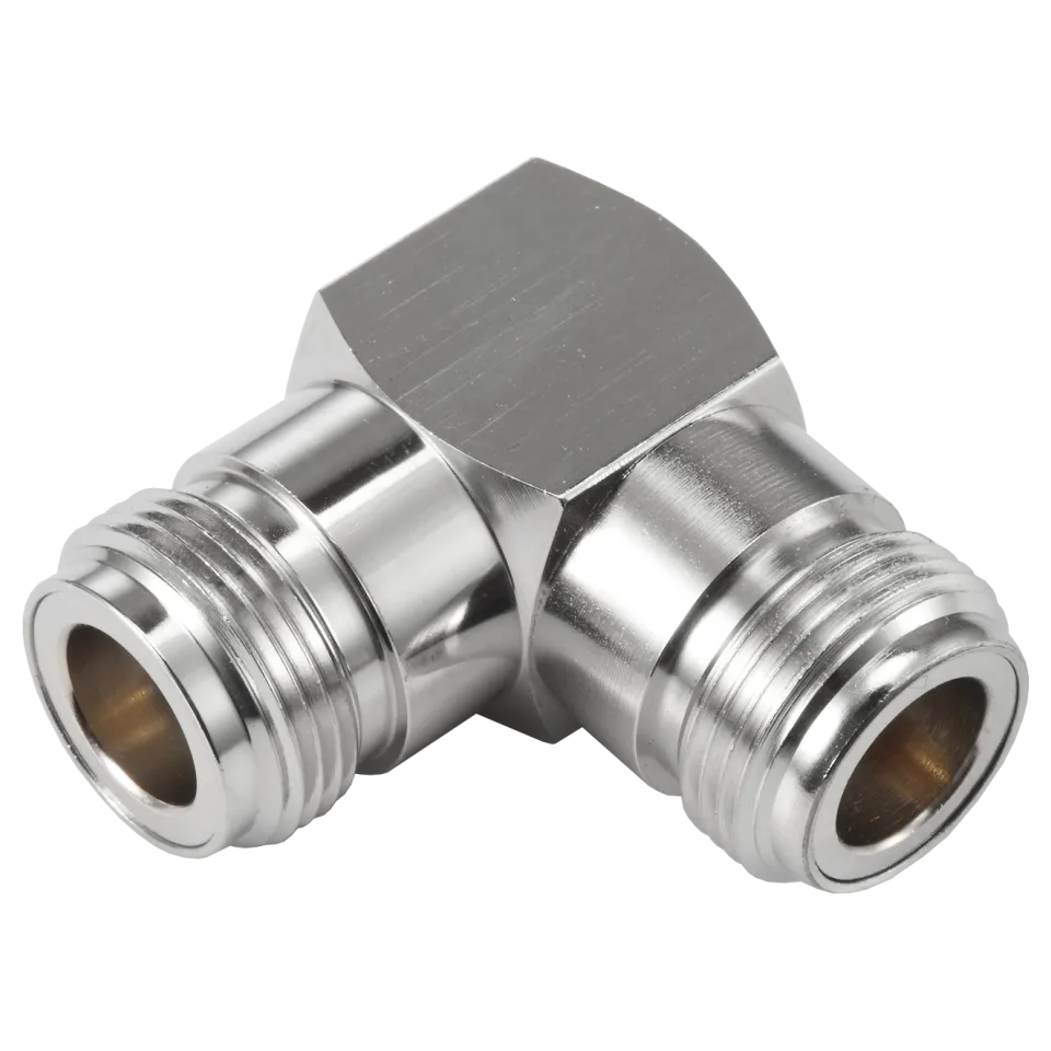 RF Adapter N Female to N Female, Right Angle - Main Image (106-AD-N2N2-RA)