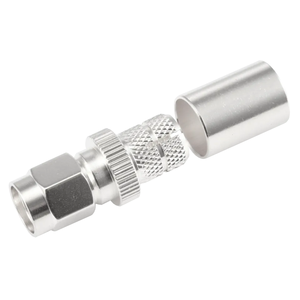 SMA Male Connector for L-400 Coaxial Cable - Main Image (106-SA1-C-L40)