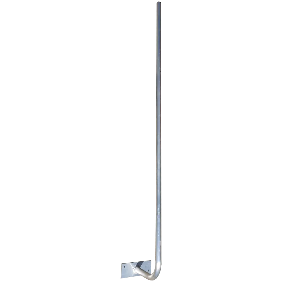APAC Aluminium J Pole Fascia Mount, 1.8m - Main Image (100-AP-FM-J-1.8)