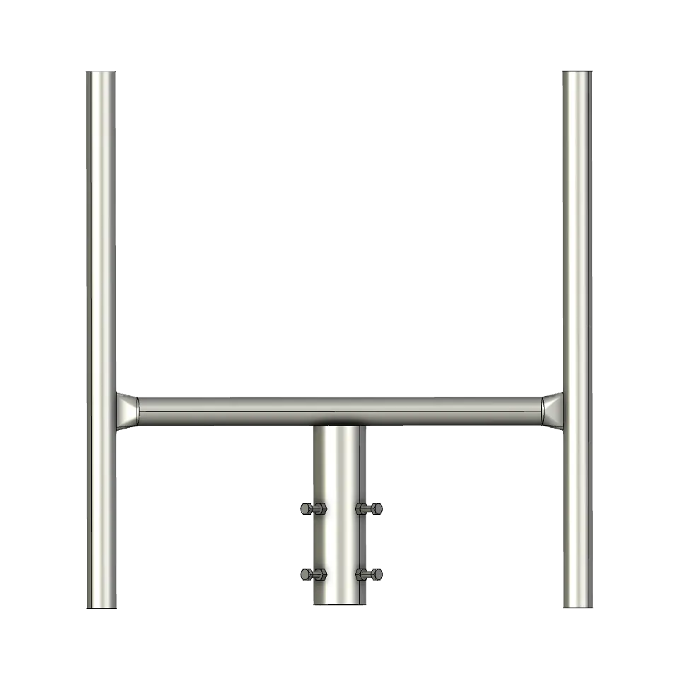 APAC GC76 Series Galvanised Steel Headframe, 2 Sector - View 2 (100-AP-GC76-HF2)