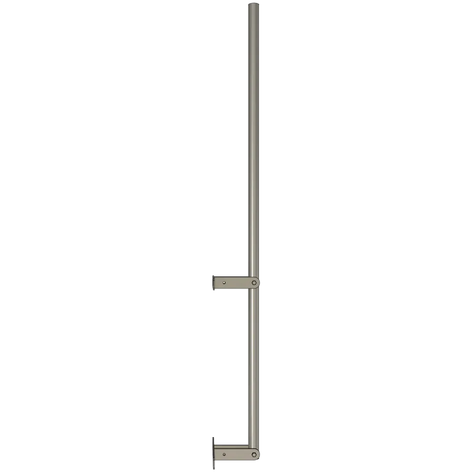 APAC GM48W Galvanised Steel Wall Mounted Mast, 48mm Pole - View 5 (100-AP-WM-GM48W-2)