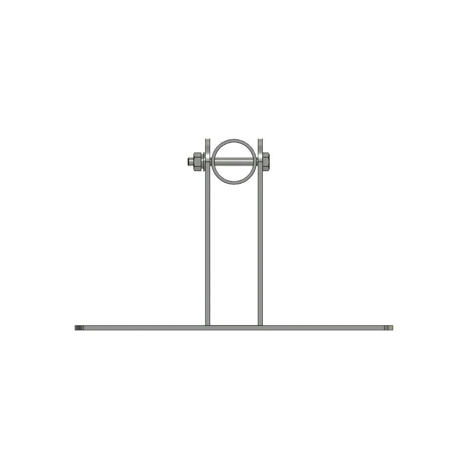 APAC GM48W Galvanised Steel Wall Mounted Mast, 48mm Pole - View 2 (100-AP-WM-GM48W-2)