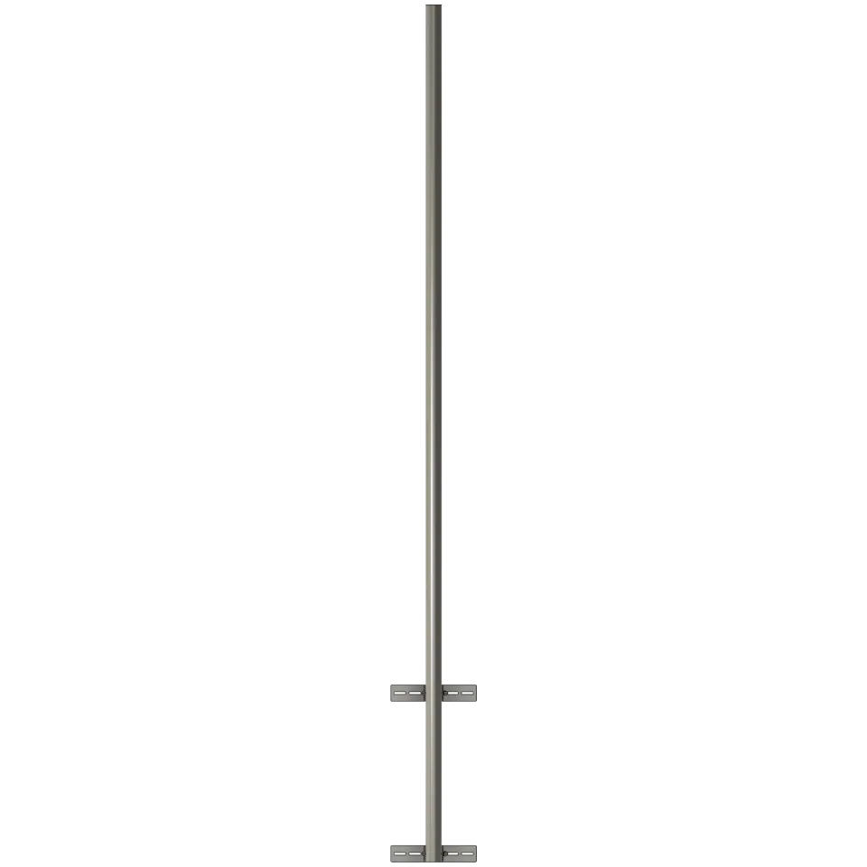 APAC GM76W Galvanised Steel Wall Mount Mast, 76 mm Pole, 2m - View 3 (100-AP-WM-GM76W-2)