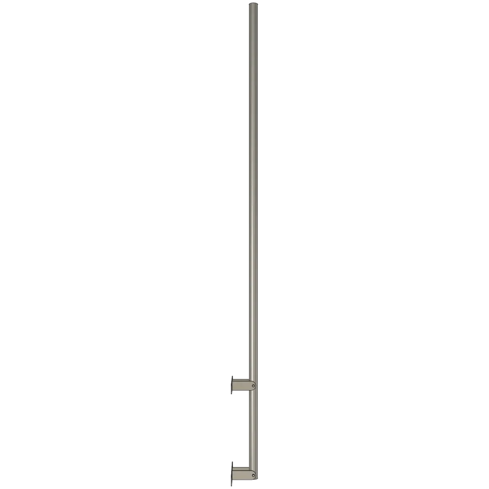 APAC GM76W Galvanised Steel Wall Mount Mast, 76 mm Pole, 2m - View 4 (100-AP-WM-GM76W-2)