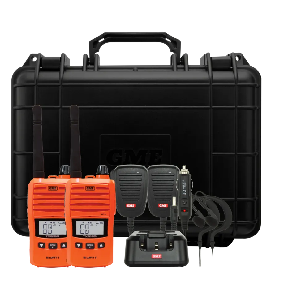 GME TX6165 5/1 Watt UHF CB Handheld Radio - Main Image (102-TX6165OTP)