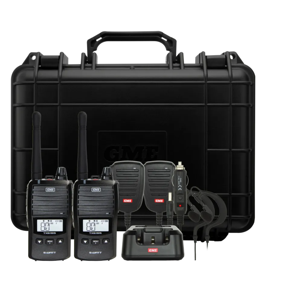 GME TX6165 5/1 Watt UHF CB Handheld Radio - Main Image (102-TX6165TP)