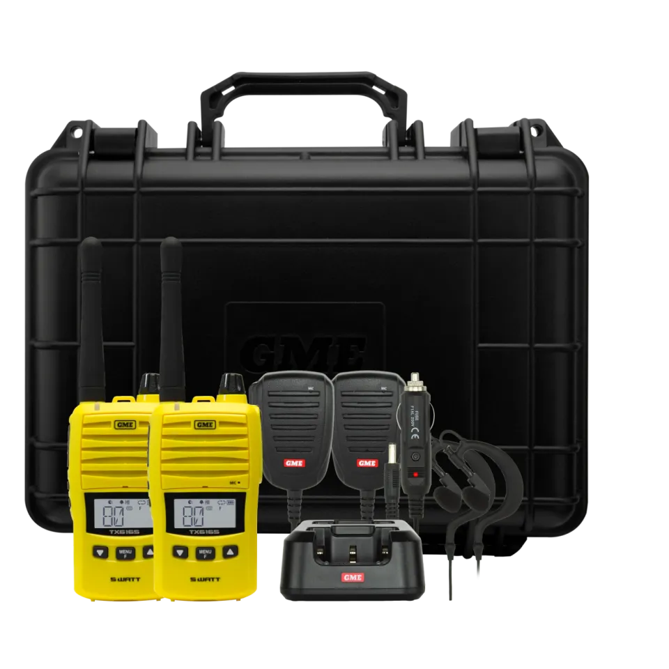 GME TX6165 5/1 Watt UHF CB Handheld Radio - Main Image (102-TX6165YTP)