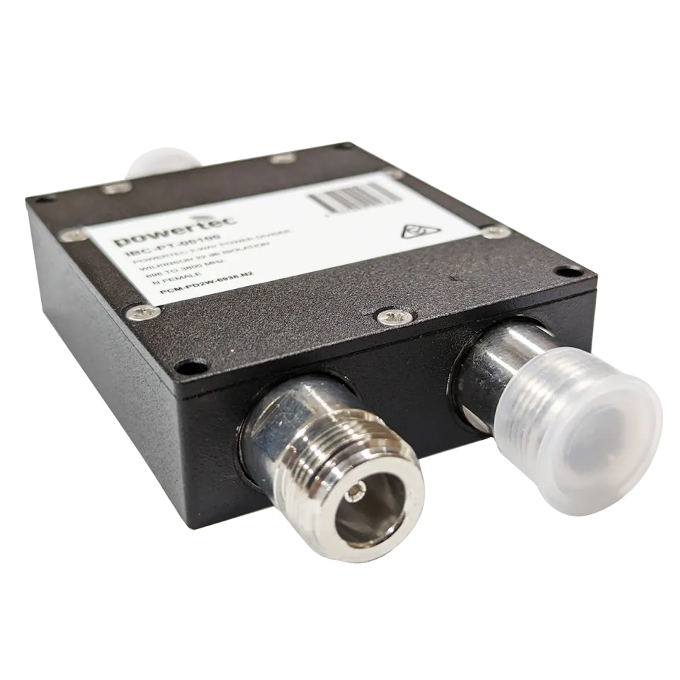 Powertec RF Power Divider 2-Way, 698 to 3800 MHz, N Female, Wilkinson - View 2 (106-PCM-PD2-6938.N2)