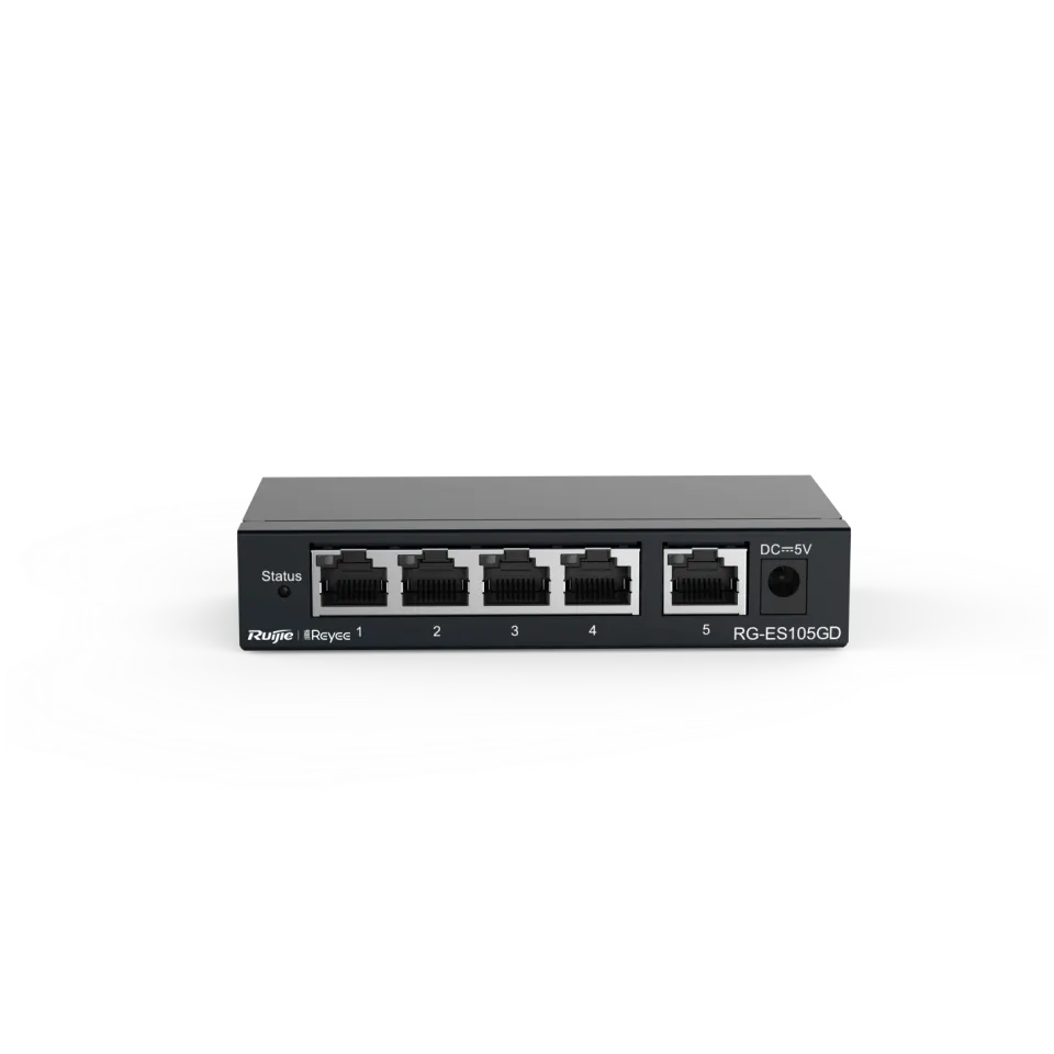 Ruijie Reyee RG-ES105GD 5-Port Gigabit Unmanaged Switch - Main Image (108-RG-ES105GD)