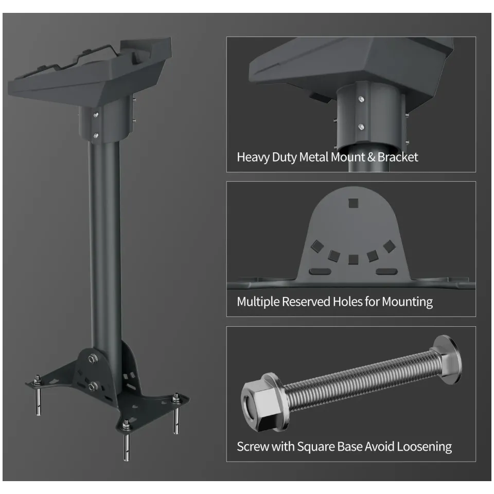 STARBEAM Starlink Gen 3 Adjustable Metal Roof & Wall Mount - View 5 (109-SB-MNT-G3-AMR-WM)