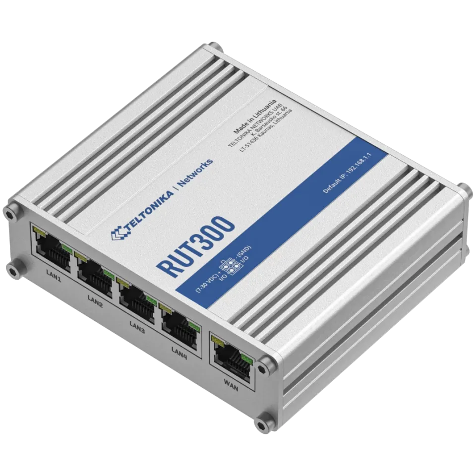 Teltonika RUT300 Ethernet Router - Main Image (110-RUT300)