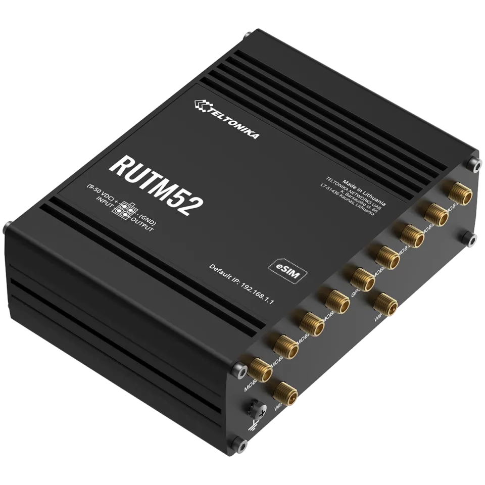 Teltonika RUTM52 Dual 5G Router - View 4 (110-RUTM52100400)