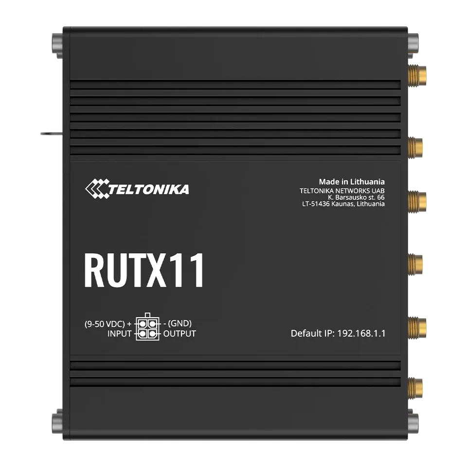 Teltonika RUTX11 4G Cat-6 Router with WiFi, GNSS, Bluetooth - View 2 (110-RUTX11)