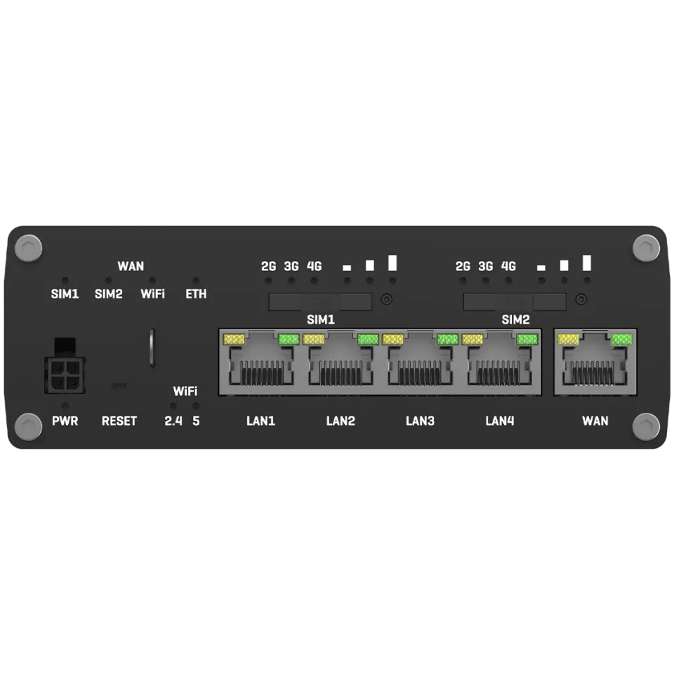 Teltonika RUTX12 Dual 4G Cat-6 Router with WiFi, GNSS, Bluetooth - View 4 (110-RUTX12)
