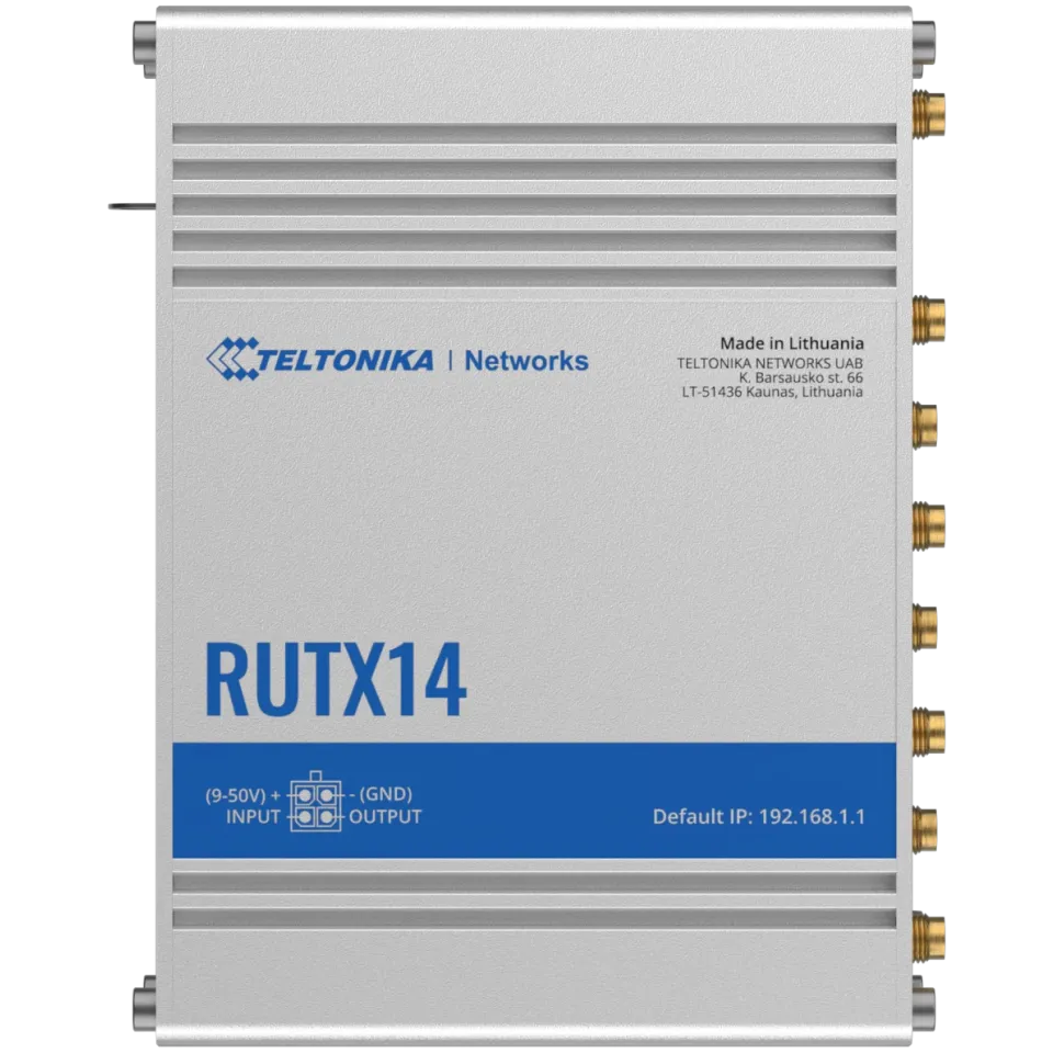 Teltonika RUTX14 4G Cat-12 Router - View 1 (110-RUTX14)