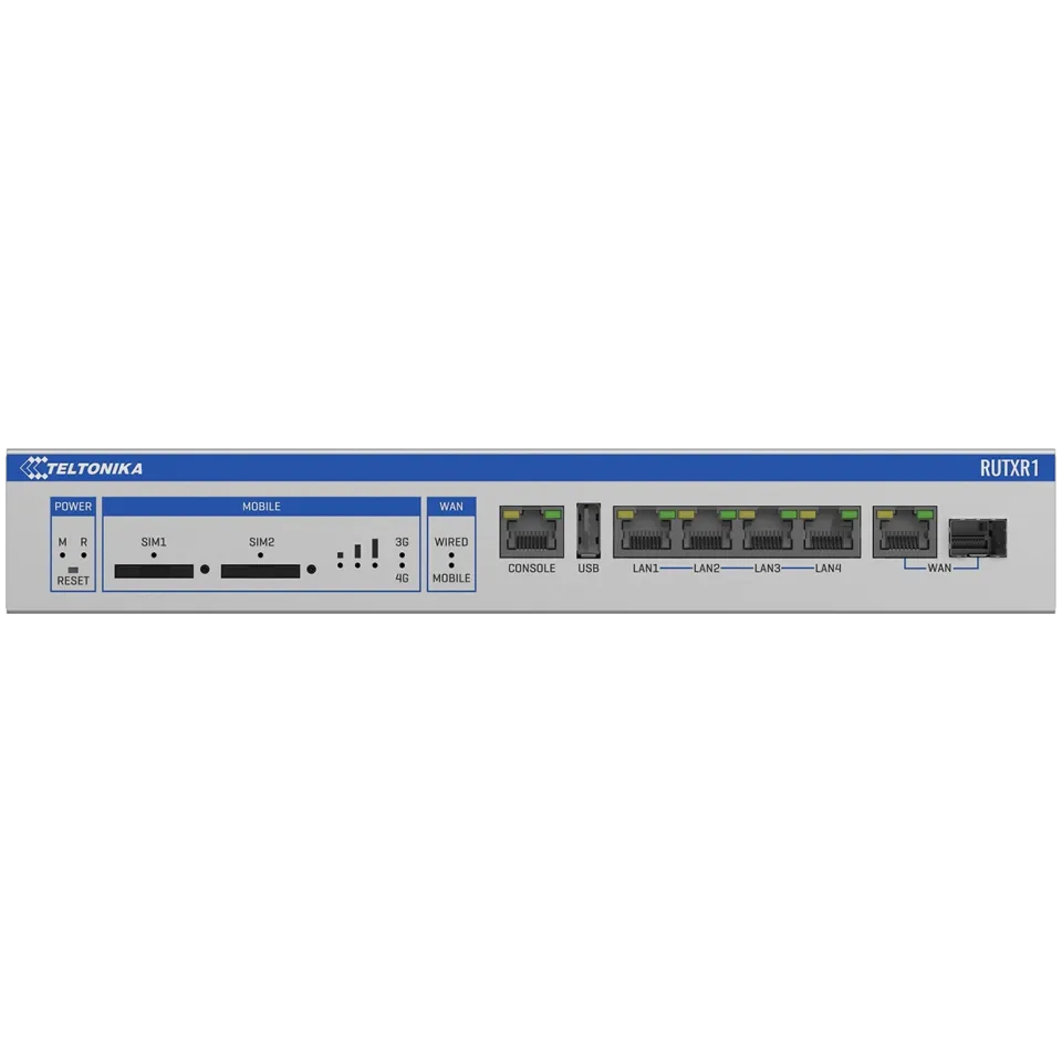 Teltonika RUTXR1 4G Cat-6 Router, Rack Mounted - View 2 (110-RUTXR1)