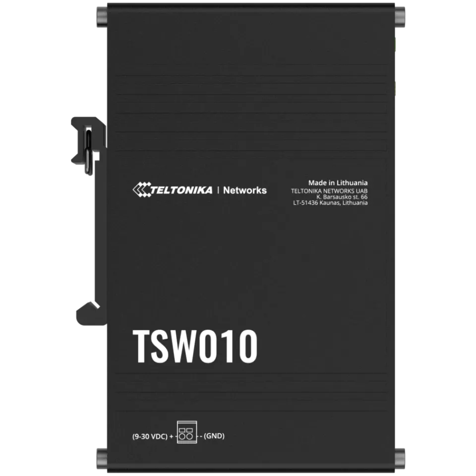 Teltonika TSW010 5-Port DIN Rail Switch - View 5 (110-TSW010)
