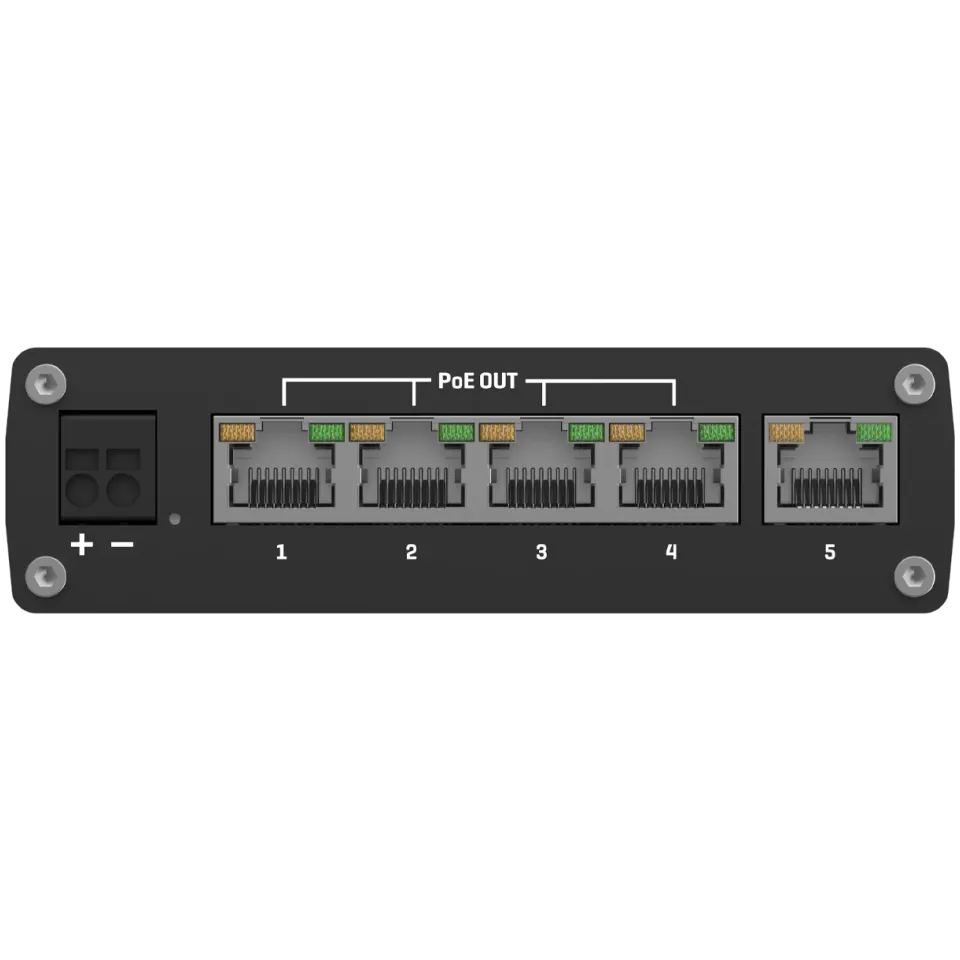 Teltonika TSW101 Industrial Unmanaged PoE+ for Transportation - View 2 (110-TSW101)