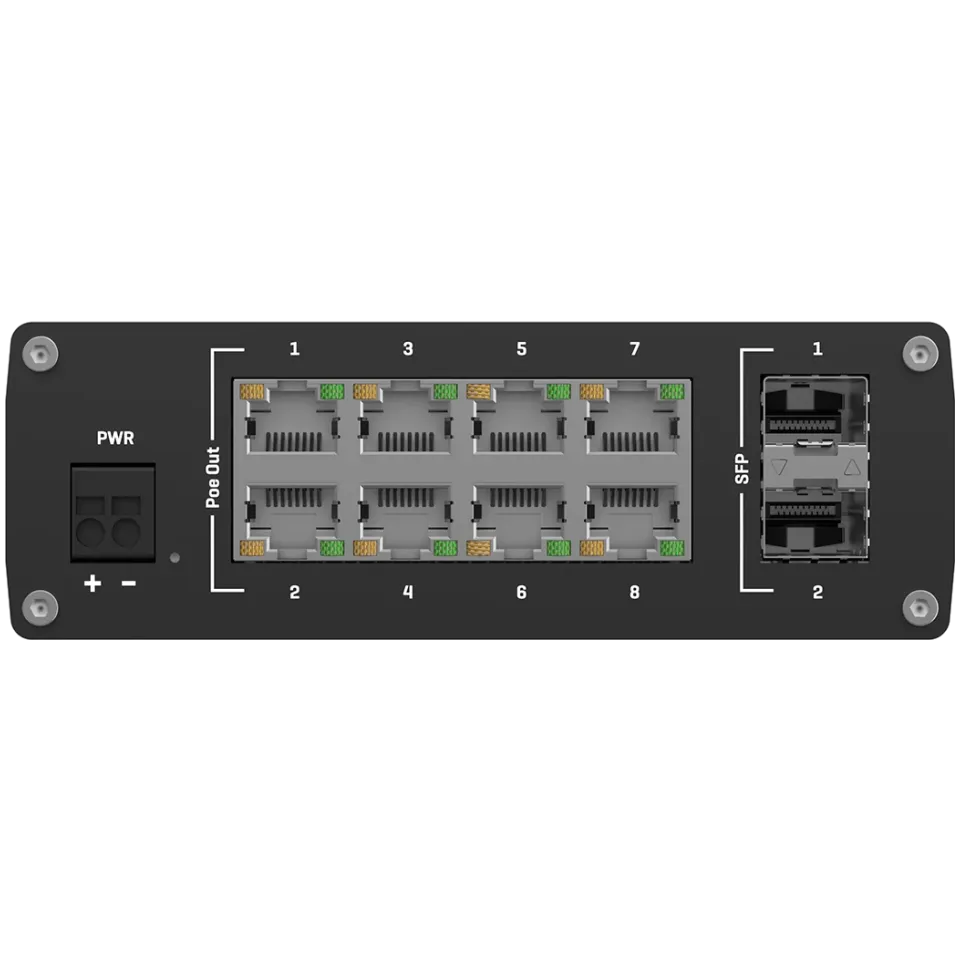 Teltonika TSW200 Industrial Unmanaged PoE+ Switch - View 3 (110-TSW200)