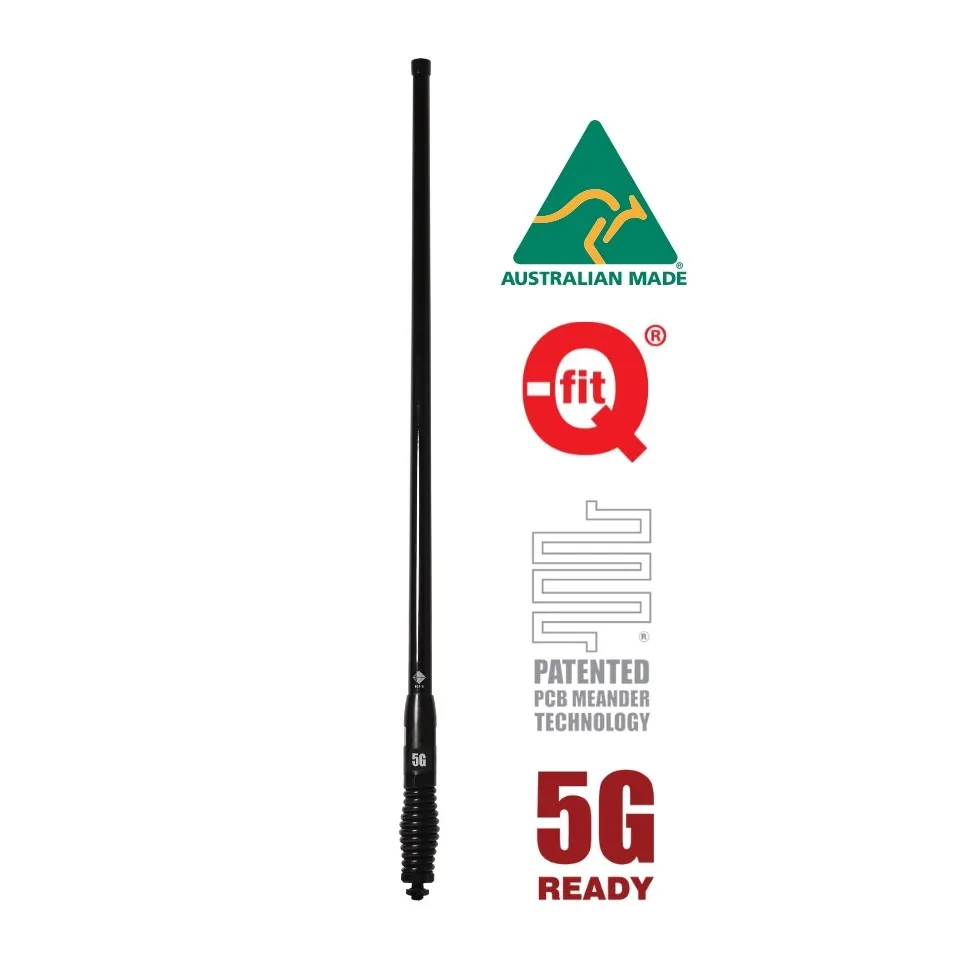 RFI CDQ8197 Pro-Series Removable 4G-5G Vehicle Bullbar Antenna, 7.5 dBi, 698 to 3800 MHz, SMA Male - View 2 (113-CDQ8197-B)