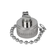 Dust Cap N Male, with Chain - View 2 (106-CAP-N1)