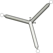 APAC GC48 Series Galvanised Steel Headframe, 3 Sector - View 3 (100-AP-GC48-HF3)