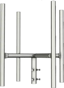 APAC GC48 Series Galvanised Steel Headframe, 4 Sector - View 2 (100-AP-GC48-HF4)